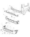 Jeep Bumper Diagram - 5066317AE