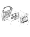 Dodge Ram 2500 Door Handle Diagram - 1DB92ZJ3AB