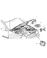 2005 Jeep Grand Cherokee ABS Control Module Diagram - 5140725AA