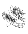 2002 Jeep Grand Cherokee Grille Diagram - 5GL79XS5AA