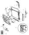 2011 Dodge Grand Caravan Radiator Hose Diagram - 5058734AD