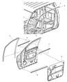 2005 Dodge Dakota Door Seal Diagram - 55359408AC