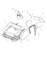 2009 Chrysler Aspen Windshield Diagram - 68048552AA