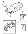 2004 Chrysler Sebring Wheelhouse Diagram - MN133265