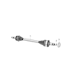 2014 Dodge Challenger Axle Shaft Diagram - 68080383AA