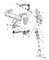 Dodge Control Arm Diagram - 55366653AF