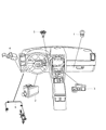 2012 Dodge Challenger Door Lock Switch Diagram - 68071573AC