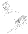1999 Dodge Dakota Catalytic Converter Diagram - 52103269AA