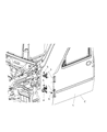 2007 Dodge Nitro Door Hinge Diagram - 55360918AD