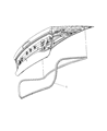 2022 Dodge Charger Weather Strip Diagram - 68223542AD