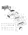 Jeep Gladiator Rear Crossmember Diagram - 68371672AA