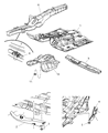 Jeep Commander Floor Pan Diagram - 55394418AE