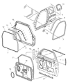 Dodge Ram 3500 Weather Strip Diagram - 55275504AA