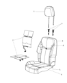 2012 Dodge Avenger Seat Cover Diagram - 1WD51JRRAA