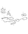 2007 Chrysler Crossfire Exhaust Heat Shield Diagram - 5097485AA
