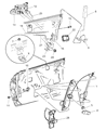 Dodge Neon Window Regulator Diagram - 4658978AD