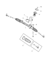 Jeep Rack and Pinion Boot Diagram - 68440379AA