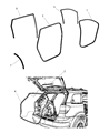 Dodge Journey Window Run Diagram - 5076871AF