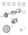 Dodge Caliber Crankshaft Diagram - 68001692AA