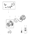 Dodge A/C Compressor Diagram - 68158259AC
