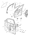 Chrysler PT Cruiser Door Lock Actuator Diagram - 5067378AA