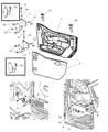 Jeep Wrangler Door Check Diagram - 55397400AB