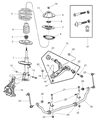 Dodge Grand Caravan Sway Bar Link Diagram - 4743021AA
