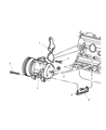 Jeep Wrangler A/C Compressor Diagram - 55116144AB