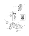 Chrysler Cirrus Piston Ring Set Diagram - 4897024AA