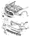 Dodge Front Cross-Member Diagram - 57010278AB