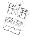 2012 Dodge Challenger Armrest Diagram - 1VL65XDVAA