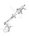 Dodge Stratus Steering Column Diagram - MR235077