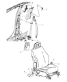 2008 Jeep Compass Seat Belt Diagram - 1CW251DAAA