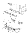 Jeep Bumper Diagram - 5GE72BDLAD