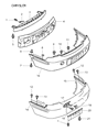 Chrysler Sebring Bumper Diagram - MR516342