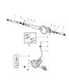 Dodge Durango Intermediate Shaft Diagram - 52069887AD