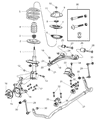 Chrysler Pacifica Sway Bar Link Diagram - 4743454AC