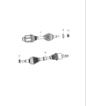 Dodge Journey Intermediate Shaft Diagram - R5273558AG