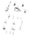 Jeep Wrangler Antenna Diagram - 68294770AB