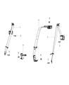 2023 Dodge Challenger Seat Belt Diagram - 6KE741X9AB