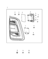 Ram Tail Light Diagram - 68262532AG
