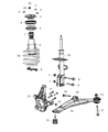 Chrysler Voyager Shock And Strut Mount Diagram - 68369289AA