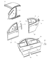 Dodge Neon Door Seal Diagram - 5008713AD