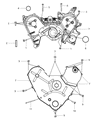Dodge Journey Timing Cover Diagram - 4892136AC