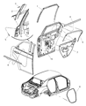 Dodge Magnum Weather Strip Diagram - 4806001AE