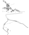 2005 Chrysler Sebring Parking Brake Cable Diagram - 4779251AD