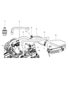 Jeep Wrangler Air Filter Box Diagram - 4721129AF