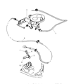Dodge Accelerator Cable Diagram - 53032162AC