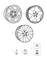 2010 Jeep Wrangler Spare Wheel Diagram - 1BZ81DD5AE