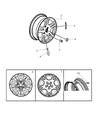 2004 Chrysler Sebring Wheel Cover Diagram - WG23PAKAA